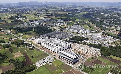 일본 구마모토 TSMC 반도체 공장 [교도=연합뉴스 자료사진. 재판매 및 DB 금지]