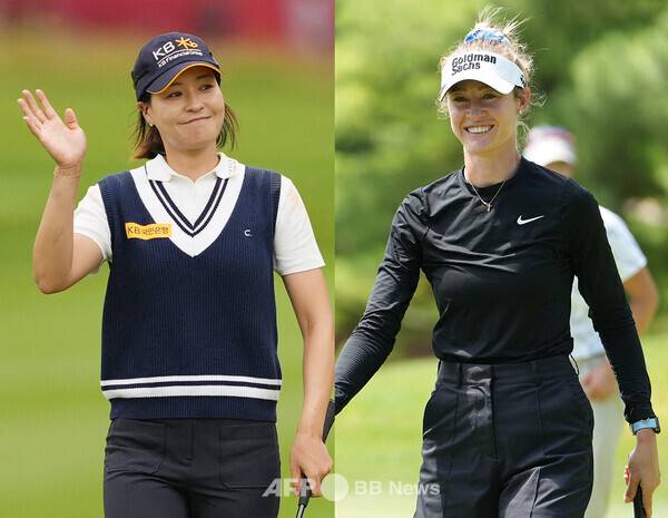 2026년 미국여자프로골프(LPGA) 투어 메이저 골프대회 AIG 여자오픈(브리티시 여자오픈)에 출전하는 전인지 프로, 세계랭킹 1위 넬리 코다(미국). 사진제공=ⓒAFPBBNews = News1 (사진을 무단으로 사용하지 마십시오.)