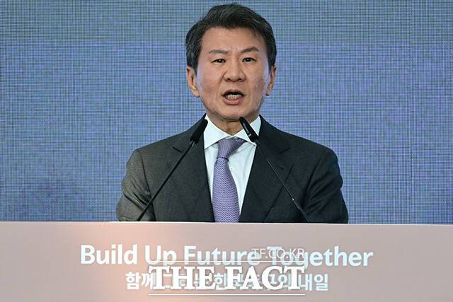 정몽규 회장 체제에서 문화체육관광부 고위 공직자 출신 인사들이 대한축구협회 부회장직을 잇달아 맡아온 것으로 확인됐다. 사진은 정몽규 전 대한축구협회 회장. /남윤호 기자