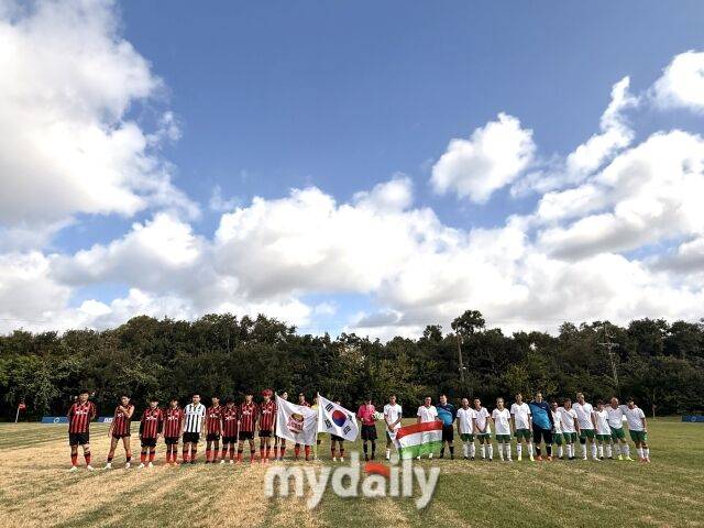 해치서울FC 선수단으로 구성된 FC서울이 29일 라이스대학교에서 열린 'Genuine Cup Houston 2026' 대회 1일차 경기에서 헝가리와 가나를 모두 제압하며 2연승을 질주했다./휴스턴(미국)=노찬혁 기자
