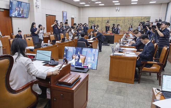 국회 문화체육관광위원회가 지난 9일 개최되고 있다. [연합]