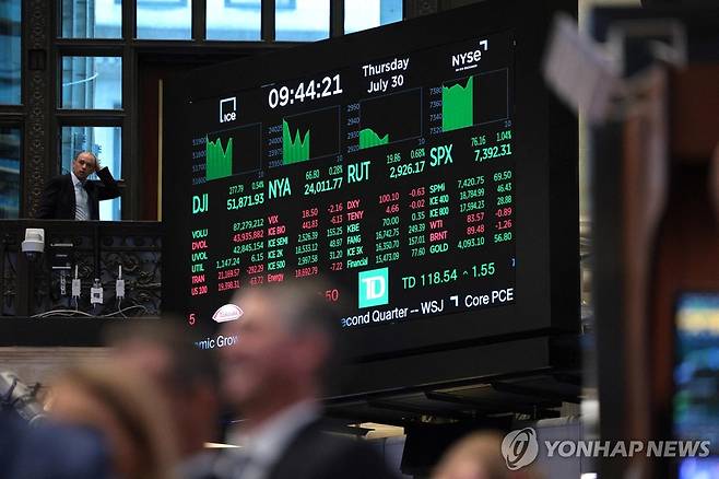 미국 증시 현장  [AFP=연합뉴스. 재판매 및 DB 금지]