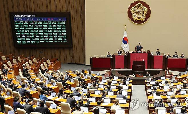 '형소법 개정안' 국회 본회의 통과 [연합뉴스 자료사진]