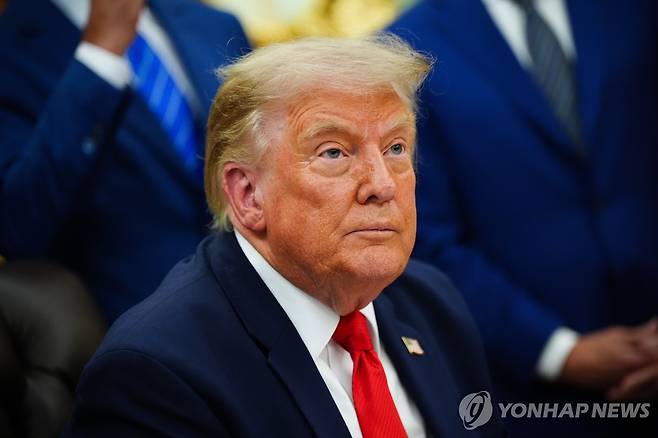 도널드 트럼프 미국 대통령[AP=연합뉴스. 재판매 및 DB 금지]