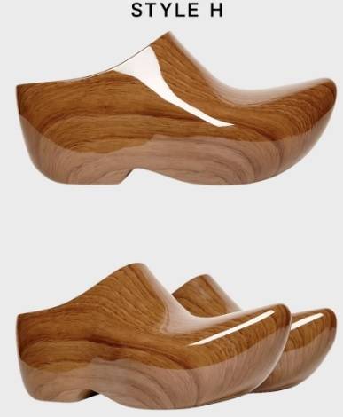 명품 패션 브랜드 발렌시아가의 목재 클로그(clog) 제품. [SNS]
