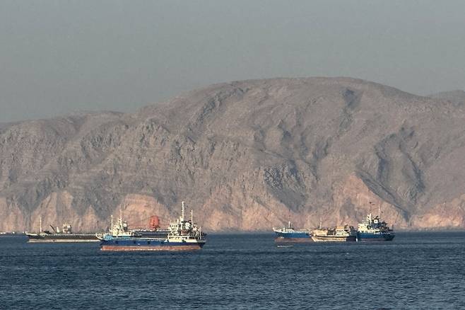 FILES-OMAN-IRAN-US-ISRAEL-WAR-BANGLADESH-SHIPPING - 호르무즈 해협. AFP 연합뉴스