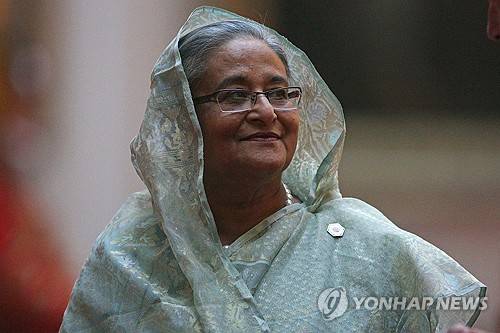 '사형 선고' 하시나 전 방글라데시 전 총리 [AP=연합뉴스 자료사진. 재판매 및 DB 금지]