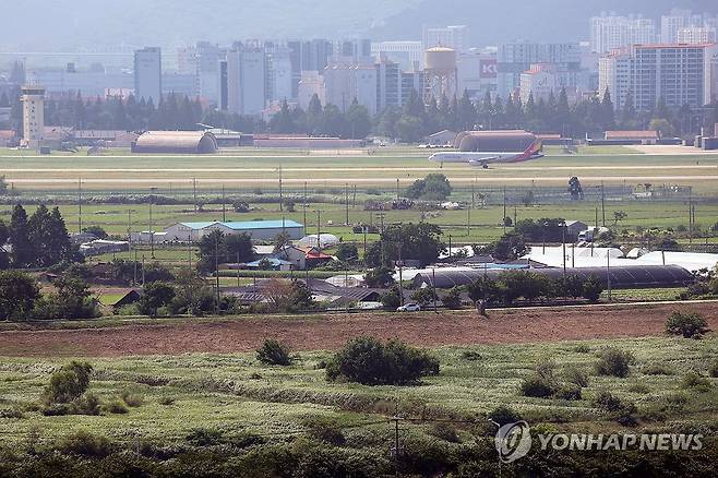 반도체 클러스터 입지 광주 군공항 일원  [연합뉴스 자료사진]