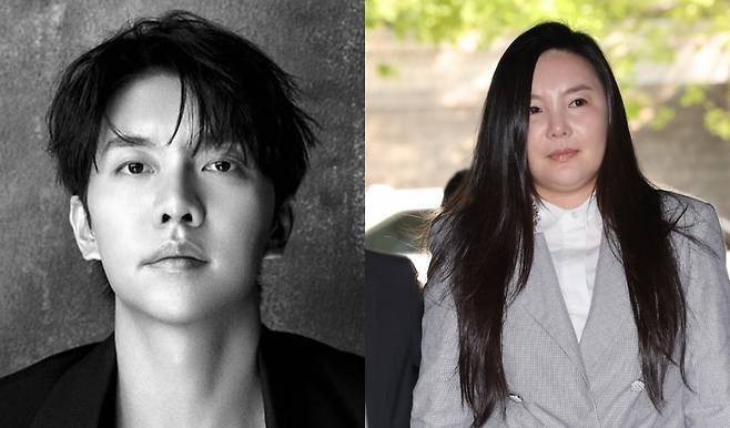 가수 겸 배우 이승기(왼쪽)와 차가원 원헌드레드 레이블 대표. 이승기 인스타그램 캡처·연합뉴스