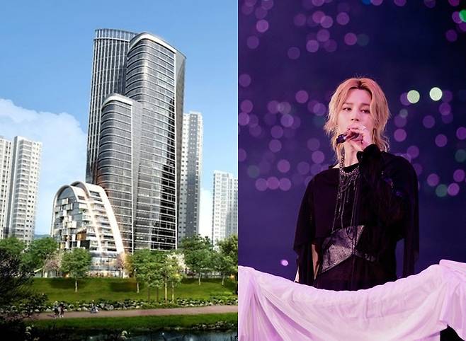 DH Clast e Jimin do BTS. (Fotos: Hyundai E&C, Yonhap News)
