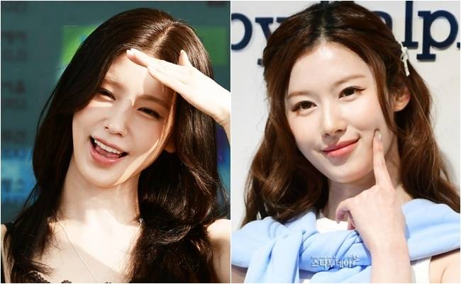 아이들 미연, 트와이스 사나. 사진ㅣ스타투데이DB