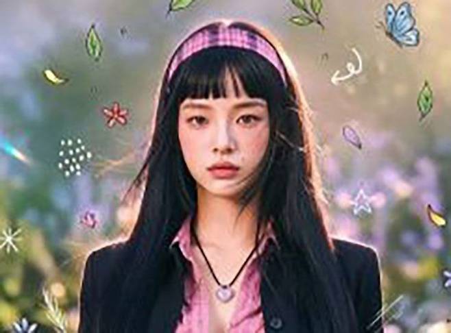 중국 인공지능(AI) 생성 배우 팡타오즈. 더우인 캡처