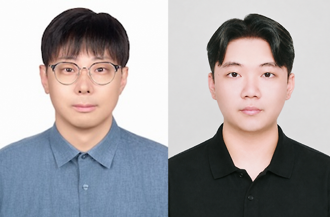 왼쪽부터 김태환 울산과학기술원(UNIST) 인공지능대학원 교수와 홍건우 연구원. UNIST 제공