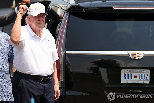 도널드 트럼프 미국 대통령 [AFP=연합뉴스. 재판매 및 DB 금지]