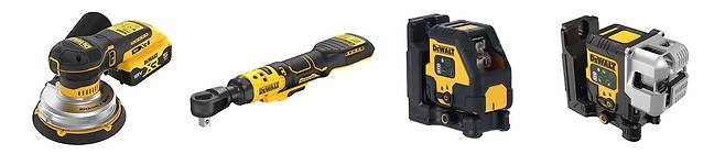 디월트는 ‘20V MAX 브러쉬리스 저진동 원형 샌더(DCW211)’와 ‘20V MAX 브러쉬리스 6mm 충전 라쳇(DCF514)’, ‘C타입 크로스라인 그린레이저(DCLE14201GB)’, ‘C타입 3x180˚ 그린레이저(DCLE14301GB)’, ‘레이저 리모컨(DCLEARCRC1)’ 등을 출시했다고 11일 밝혔다. [디월트]
