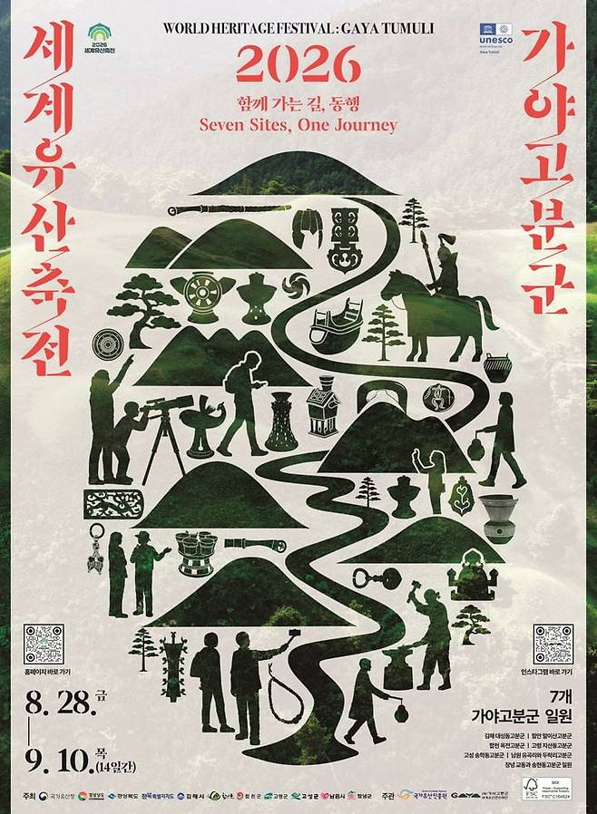 7개 가야고분군에서 동시 개최하는 '2026 세계유산축전'의 포스터. /재단법인 가야고분군 세계유산관리재단