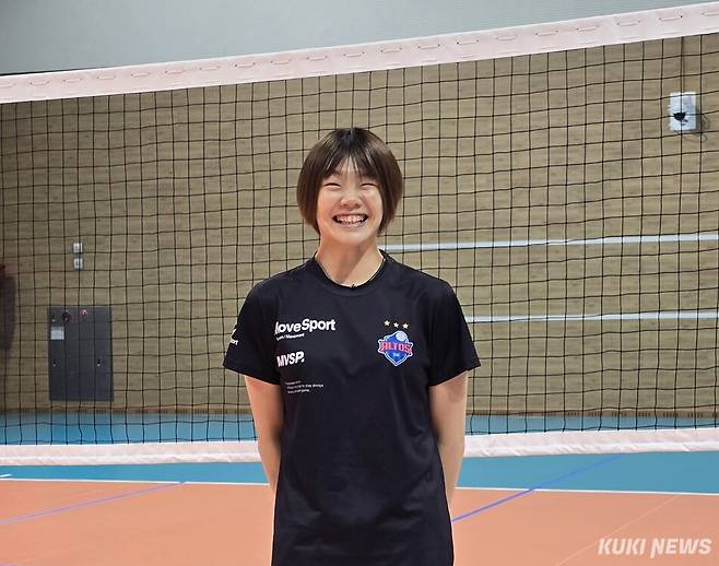오사나이 미와코가 12일 경기도 용인 기흥구 IBK기업은행 연수원에서 쿠키뉴스와 인터뷰하고 있다. 김영건 기자