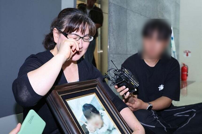 학교폭력 피해자 고(故) 박주원양의 어머니 이기철 씨. [연합]