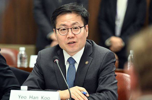 발언하는 여한구 산업통상부 통상교섭본부장 [출처=연합]