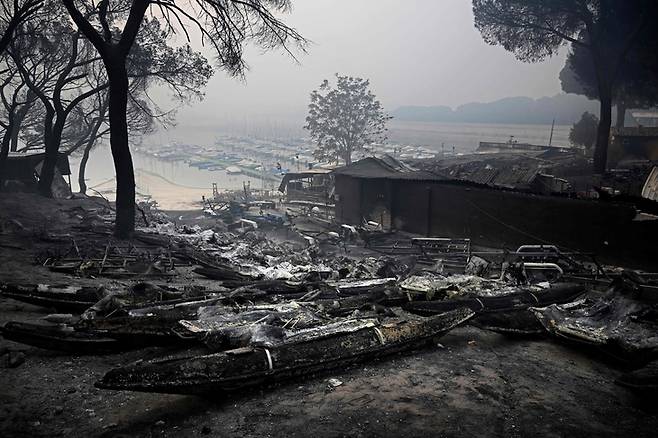 ▲스페인 산불 피해(사진=AFP/연합)