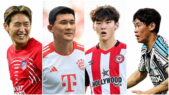 이강인, 김민재, 김지수, 박승수 선수./연합뉴스