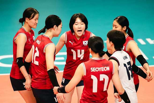 U17 여자 배구 대표팀이 세계선수권대회를 6위로 마쳤다. (FIVB 제공)