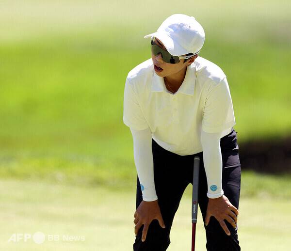 2026년 미국여자프로골프(LPGA) 투어 스탠더드 포틀랜드 클래식 우승에 도전한 안나린 프로가 최종라운드 18번홀 그린에서 아쉬워하는 모습이다. 사진제공=ⓒAFPBBNews = News1 (사진을 무단으로 사용하지 마십시오.)