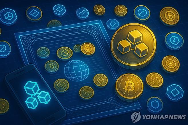 토큰증권 일러스트 [생성AI 챗GPT 제작]