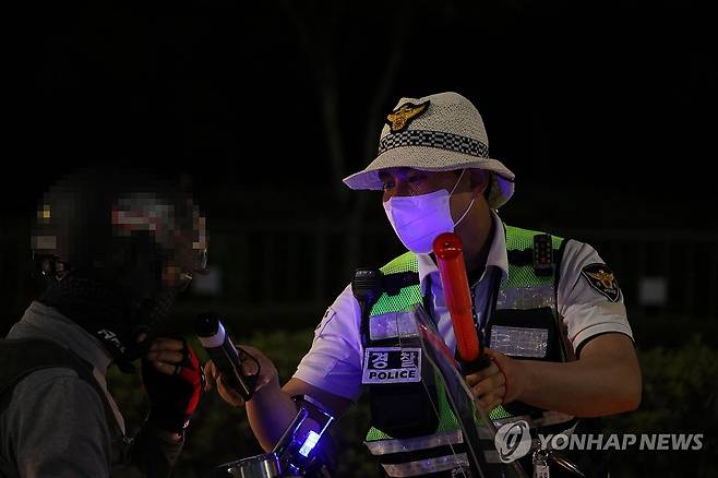세종시 음주운전 단속 현장 [연합뉴스 자료사진]