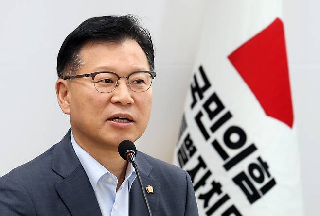 인사말 하는 이양수 국민의힘 의원. 연합뉴스