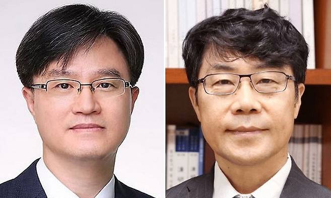 조희대 대법원장은 18일 노태악 전 대법관·이흥구 대법관 후임으로 손봉기(왼쪽) 대구지방법원 부장판사와 김성수 서울고등법원 부장판사를 이재명 대통령에게 임명 제청했다. 이 대통령이 임명동의안을 국회에 제출하면 인사청문회 등 대법관 후임 인선 절차가 본격적으로 시작된다. 연합뉴스