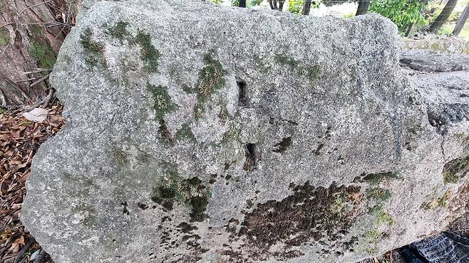 송학산 일대 채석 흔적 [국립문화유산연구원 제공. 재판매 및 DB 금지]