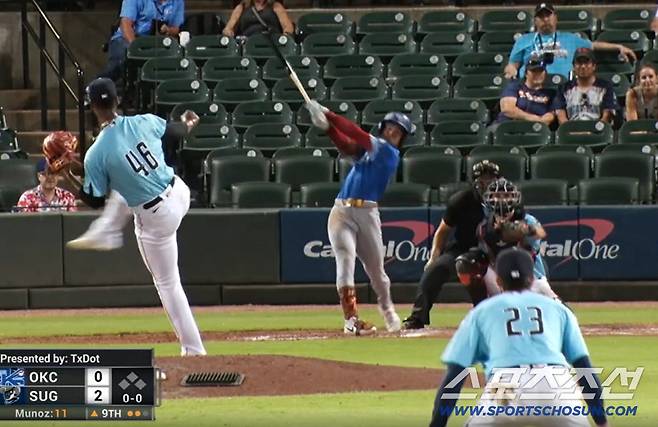 김혜성이 트리플A에서 시즌 세번째 홈런을 쳤다. milb.com 중계화면 캡쳐