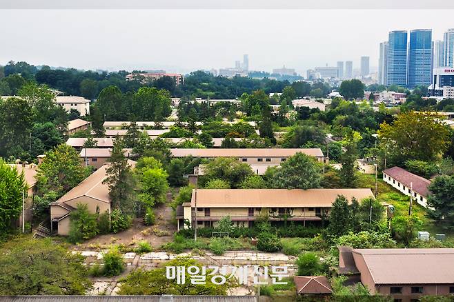 용산 옛 방위사업청 및 군인아파트 부지 / 메인포스트 일대 전경. 2026.8.19 [한주형기자]