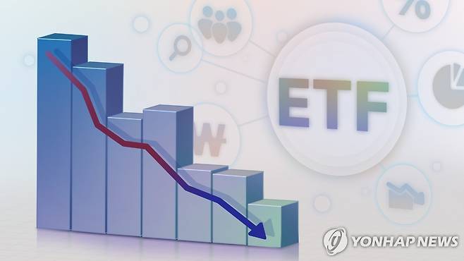 ETF 지수 하락 (PG) [김선영 제작] 일러스트