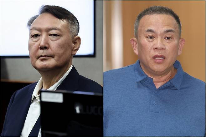 ▲ 윤석열 전 대통령(왼쪽)과 명태균 씨 [연합뉴스]&nbsp;