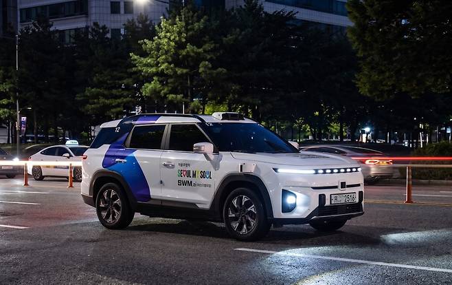 강남 심야 자율택시 모습. 사진은 기사와 직접 관계 없음. [서울시 제공]