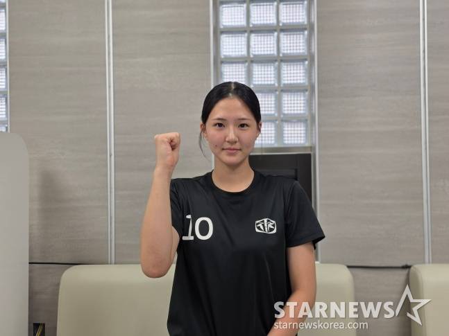 중앙여고 박강빈이 지난 17일 서울 서대문구 북아현동에 위치한 중앙여고 실내체육관에서 스타뉴스와 만나 인터뷰했다. /사진=김동윤 기자