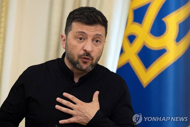 볼로디미르 젤렌스키 우크라이나 대통령 [로이터=연합뉴스. 재판매 및 DB 금지]