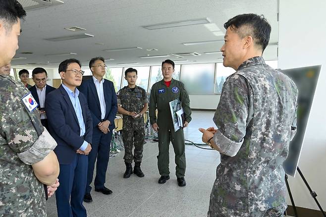 SK하이닉스, 광주 군공항 방문 [전남광주시 제공]