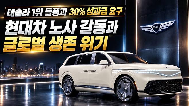 테슬라 1위 돌풍과 30프로 성과급 요구 현대차 노사 갈등과 글로벌 생존 위기