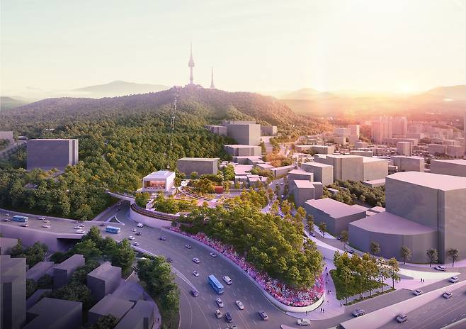 남산 곤돌라 조감도. 서울시 제공.