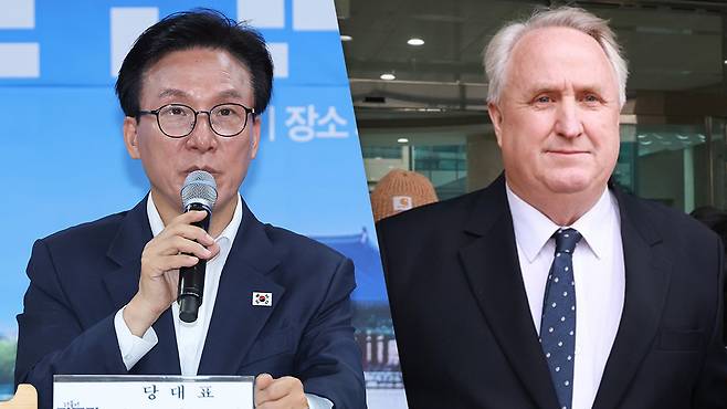 김민석 더불어민주당 대표, 인요한 전 국회의원