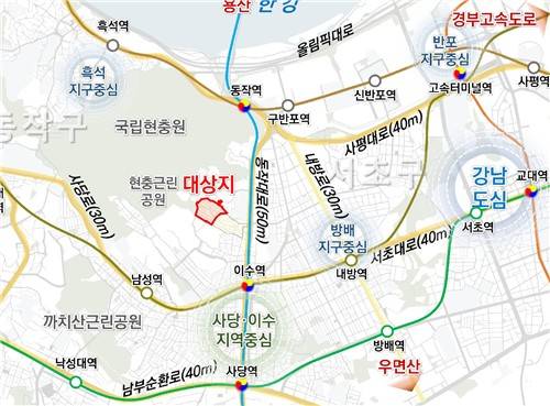 사당17구역(사당동 63-1번지 일대) 위치도 [동작구 제공. 재판매 및 DB 금지]
