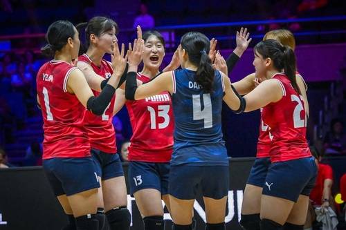 여자배구대표팀 [FIVB 홈페이지 캡처. 재배포 및 DB 금지]