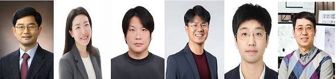 KAIST 교수진.(왼쪽부터)오병하·이규리·황성주·김우연·안성수·김호민 교수.(사진=KAIST)