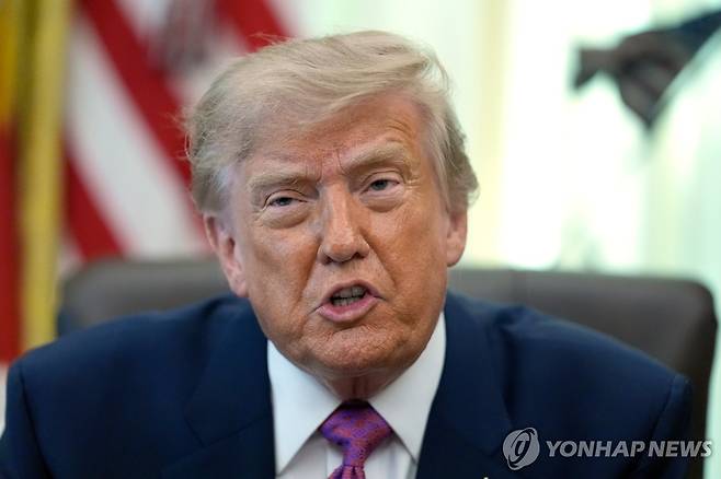 트럼프 대통령 [AP=연합뉴스. 재판매 및 DB 금지]