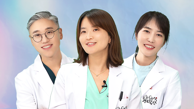 유튜브 ‘우리동네산부인과’ 채널을 운영 중인 추성일, 홍혜리, 권정은 원장. [우리동네산부인과]