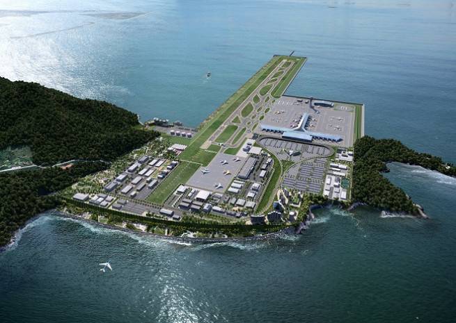 가덕도신공항 조감도.(사진제공=국토교통부)