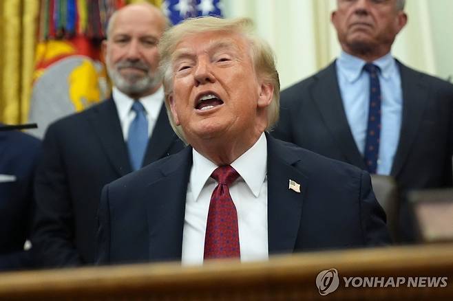 트럼프 대통령 [AP=연합뉴스. 재판매 및 DB 금지]